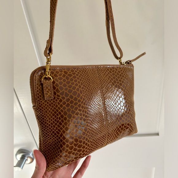 Sharif 1827 New York Brown Leather Crossbody Bag - Picture 5 of 11